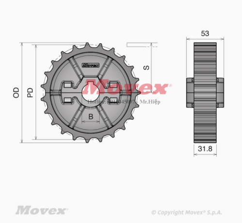 Nhông nhựa 2 mảnh series 881 - P51852 2 5