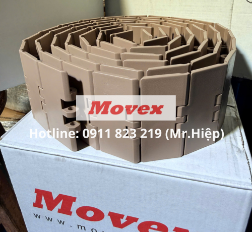 Băng tải xích nhựa Movex 820 Flat Top