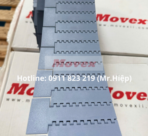 Băng tải nhựa Movex 550 Flat Top Transfer Băng tải nhựa Movex 550 Flat Top Transfer