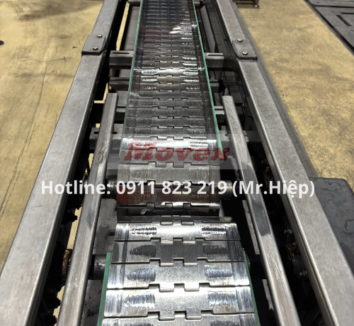 Băng tải xích inox Movex 812-815 Flat Top