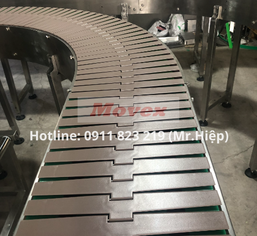 Băng tải xích nhựa Movex 882 Tab Flat Top