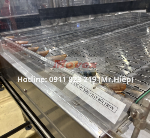 Nhận thi công băng tải xích inox ngành bia nước giải khát