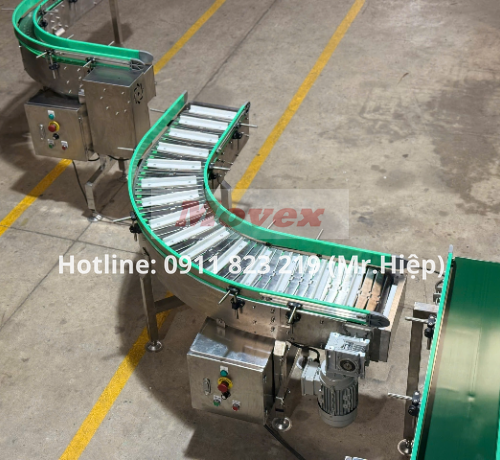 Nhận thi công băng tải xích inox ngành bia nước giải khát