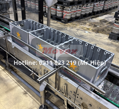 Thi công băng tải inox cho nhà máy bia, nước ngọt