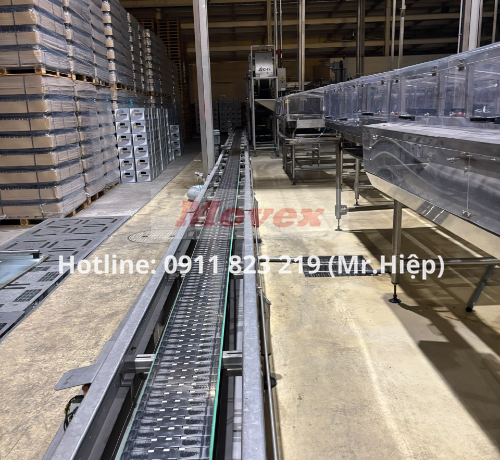 Thi công băng tải inox cho nhà máy bia, nước ngọt
